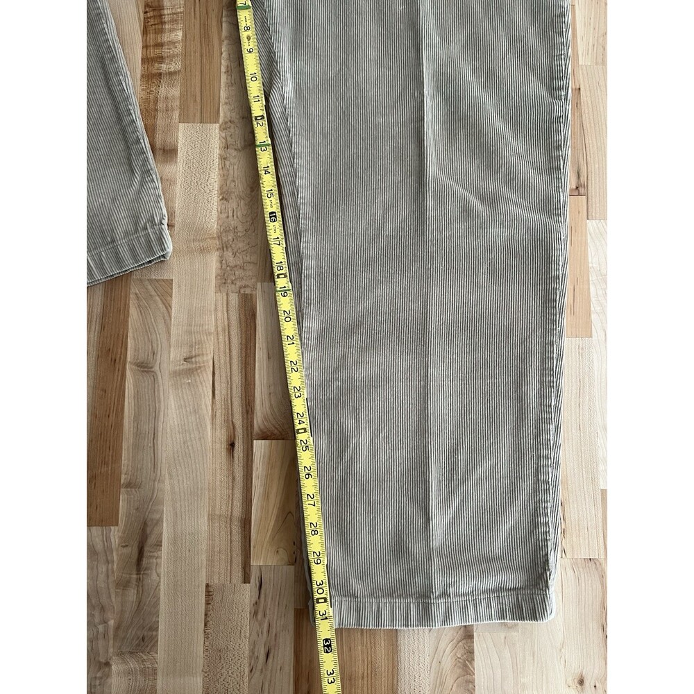 Vintage Men's 100% Cotton Corduroy Flat Front Pants Tan Khaki 40 x 32 - Picture 5 of 8